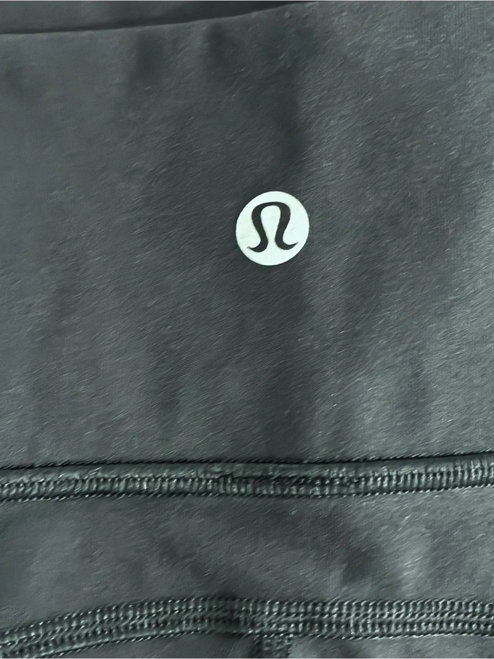 lululemon athletica Black High-Rise Capri Leggings with Patterned Hem